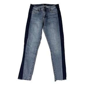 Kut from the Kloth Reese Straight Ankle Jeans Women's 10 Blue Denim Mid Rise